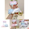 Plush Rabbit And Pillow Keychain With Bow Tie And Nightcap Decor For Cute Bag Accessories