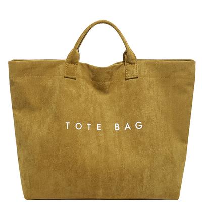 Faux Suede Tote Bags Large Shoulder Bags Handbag Hobo Bag for Women Shopping & Daily Use