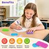Bristle Tactile Sensory Calm Strips | Soft, Gentle & Rich Texture| 8PC | Suction Cup Toys for Kids | Autism, ADHD Anxiety Relief | Quiet Fidget Toys