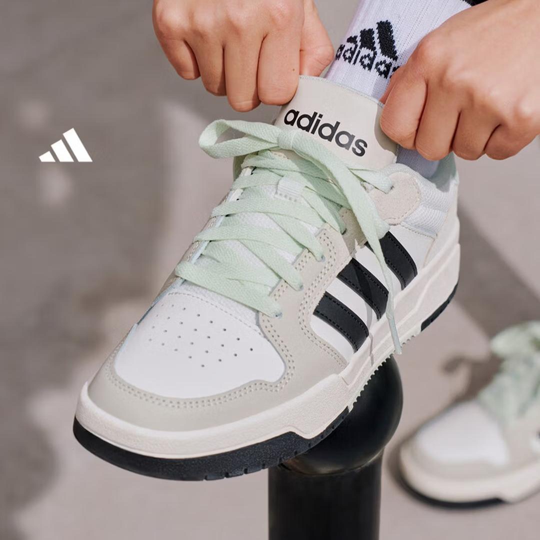 Ретро Баскетбольные Кроссовки Adidas ENTRAP для Мужчин и Женщин - Код Товара J2546 35.5 коричневый/белый