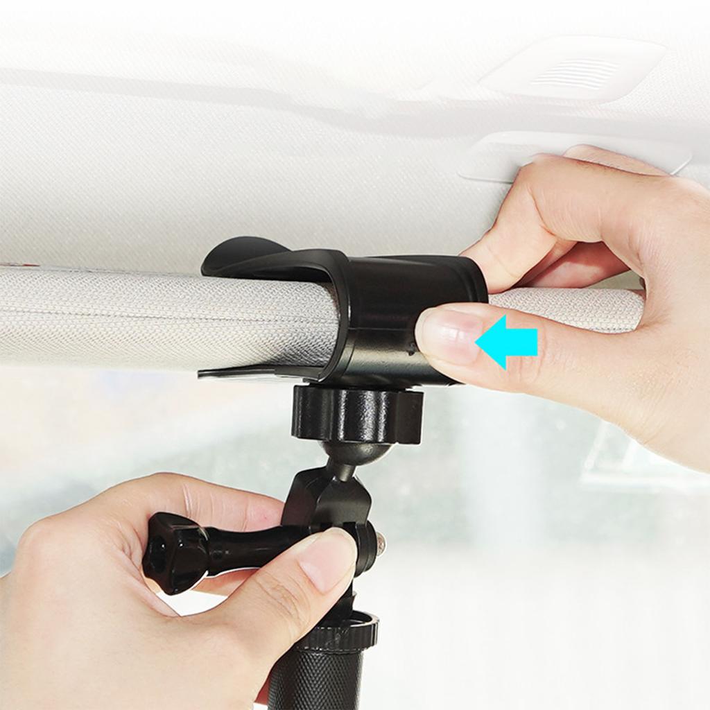 Support de fixation pour pare-soleil de voiture compatible avec la caméra Osmo Pocket 3. Clip de fixation pour pare-soleil de voiture.