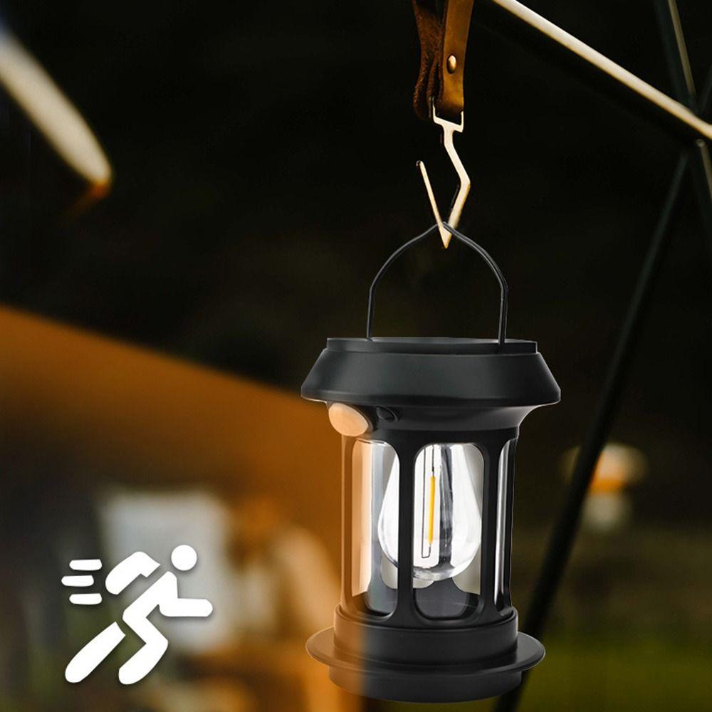 Dimmerable Solar Camping Lights Solar Powered Wall Hanging Light Hand Lantern  Outdoor Lighting