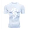 Mysterious Dragon Compression Shirt for Men Short Sleeve Rash Guard Gym Workout Running Tshirt Summer Athletic QuickDry Tees Top