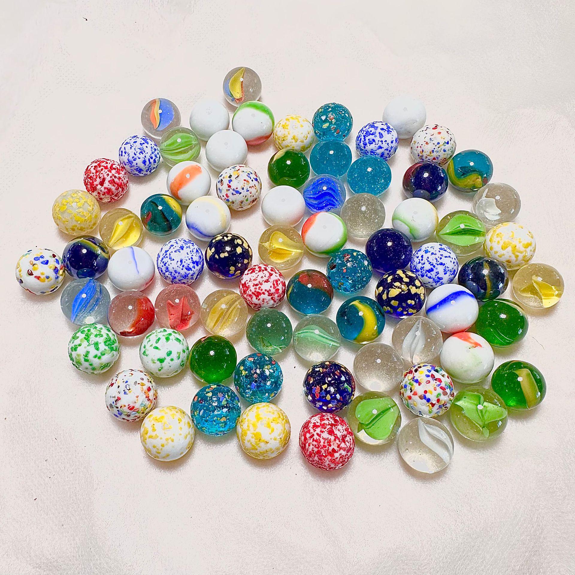 Multi-color Glass Marbles: 14mm, 16mm, 25mm Checkers Pieces, Toys & Crafts