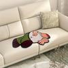 1pcs Faux Velvet Carpet Bathroom Mat Non Slip Absorbent Bedroom Rug Cartoon Design Decor for Home Household Supplies