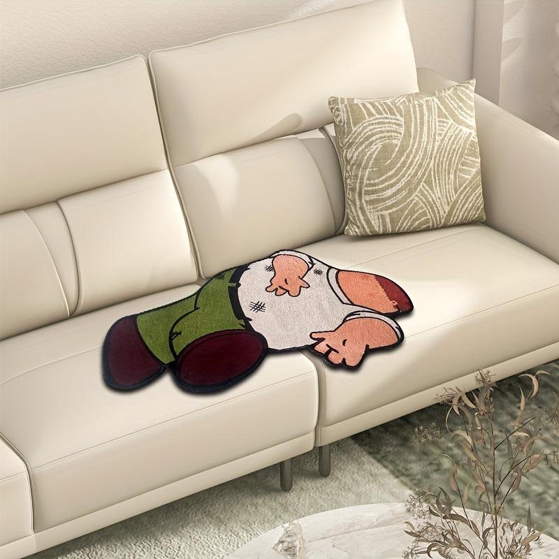 1pcs Faux Velvet Carpet Bathroom Mat Non Slip Absorbent Bedroom Rug Cartoon Design Decor for Home Household Supplies