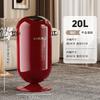 Modern Flip-Top Trash Can With Wheels 15L 20L Round Plastic Bin Living Room Bedroom Kitchen