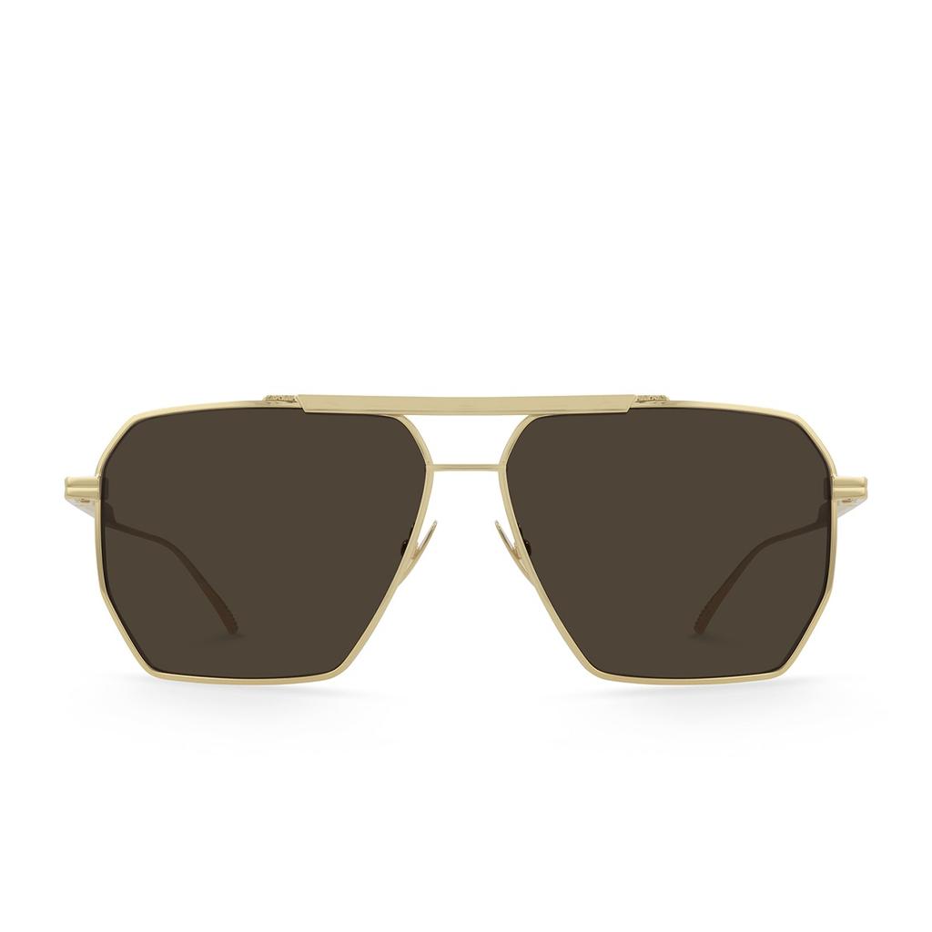 Bottega Veneta Eyewear Pilot Frame Sunglasses Unisex BV1012S003