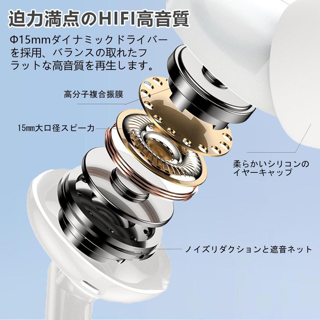 Wired Earphones with New iPhone Wired HiFi Deep Bass Clear Calls Ergonomic with USB Adjustable Comfortable No Remote Control Compatible with Type-C