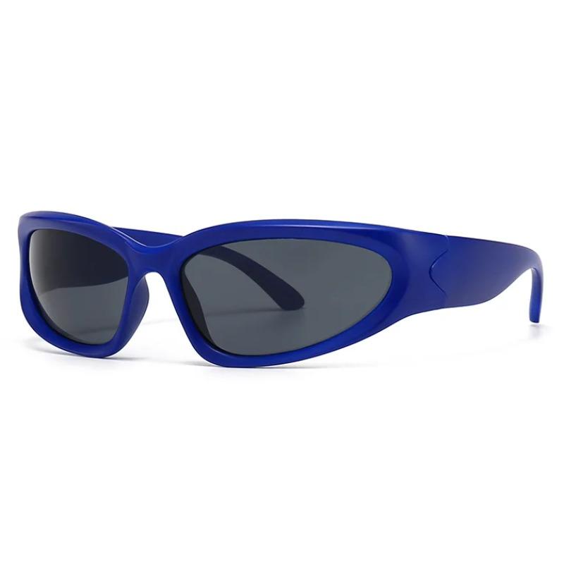 Unique Y2K Designer Luxury Sunglasses Women Rectangle Big Frame Sun Glasses For Men Outdoor UV Protection Classic 2000S Black Sh