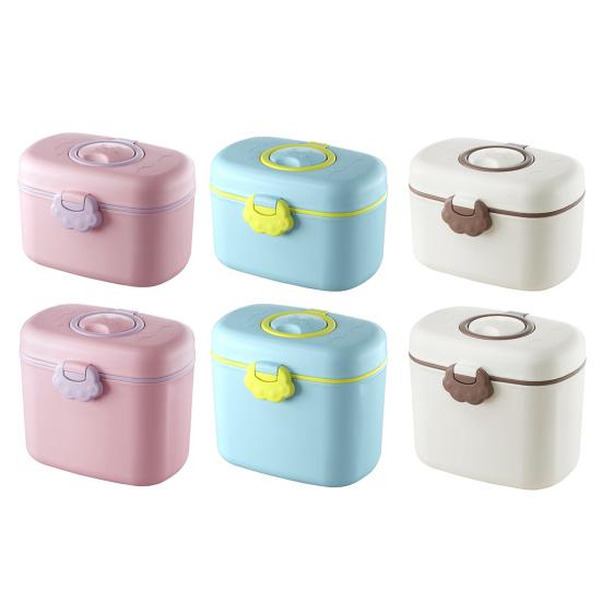380/550ML Portable Milk Powder Storage Box Leak-Proof Baby Formulas Dispenser Outdoor Travel Sealed Food Snack Storage Container
