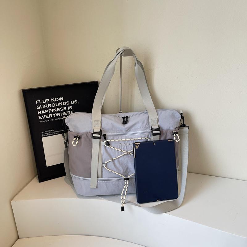 Short-Distance Travel Bag Dry Wet Separation Large Capacity Fitness Bag Luggage Bag Student Sports Shoulder Crossbody Bag with Separation Shoes Bags