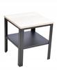 Stolik Skręcany Z Półką Loft Industrial Salon 40X40X45 Czarny+Dąb Sonoma