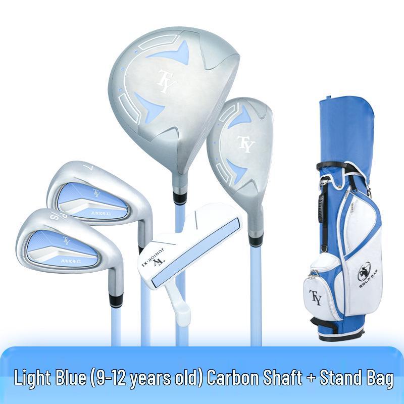 2026 Kids' Carbon Fiber Golf Club Set - 5 Clubs for Beginner Boys and Girls