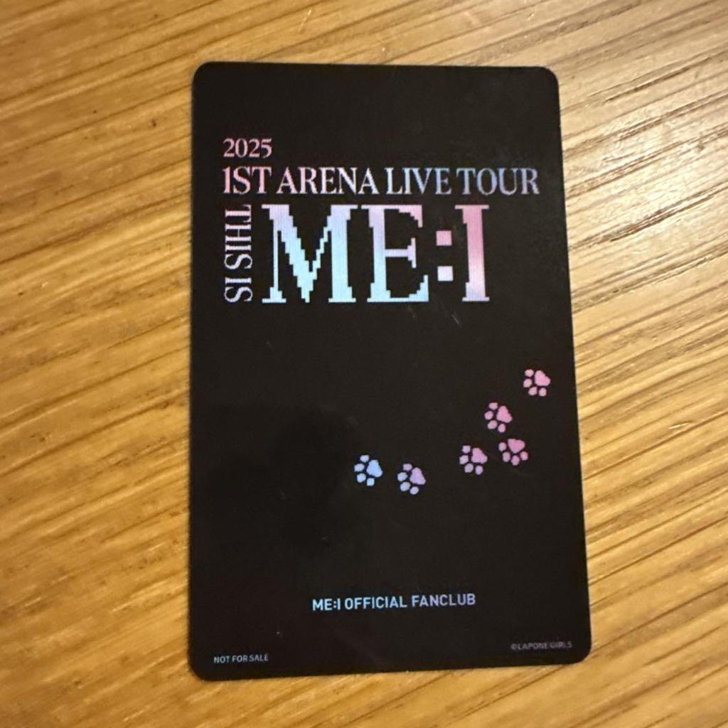 [USED] ME:I 1st Arena Live Tour 2025 FC Bonus Card