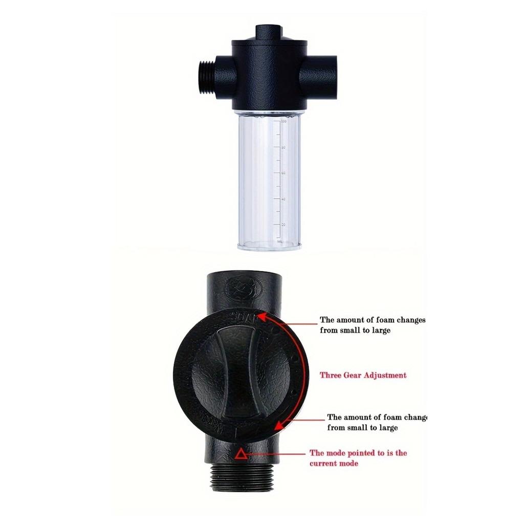 1 PC High Pressure Car Wash Water Gun, Garden Water Hose Nozzle, Lawn Irrigation Nozzle With All-Metal Adjustable Spray