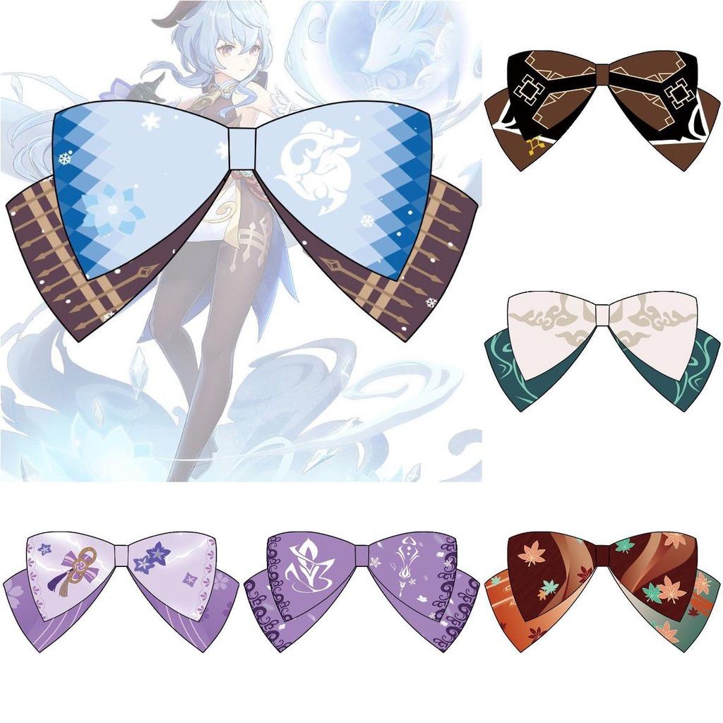 Anime Genshin Impact Hutao Bow Hairpin Hair Accessories For Girls Realistic And Delicate Design