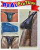 La Micro Mesh 3D Very Smooth Pants Popular 3 Piece For Erection String [Heureux Joie] T-Back Men's Underwear, G-String, Men's, Small, Sexy, Innerwear,