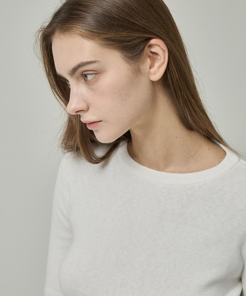 Lapineatteullie Essential Cashmere Knit Top White