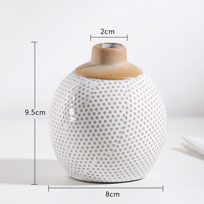 

European Ceramic Vase Mini Flower Pot Aromatherapy Bottle Craft Decor for TV Cabinet Bar