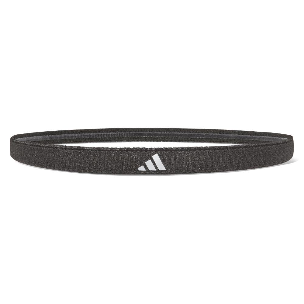 Adidas Pachet de 3 bentițe elastice sportive mărime unică, Toate, (Negru/Alb/Roșu Neon), Antiderapant, Material, ADAC-16200