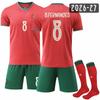 Soccer Uniform Set, Short Sleeve Football Jersey and Shorts Sportswear Kit for Training, Matches and Team Activities