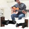 6-1PCS Wooden Guitar Holder Stand Non-Slip Guitar Display Bracket Universal Guitar Wall Hanger for Electric Guitar Ukulele Bass