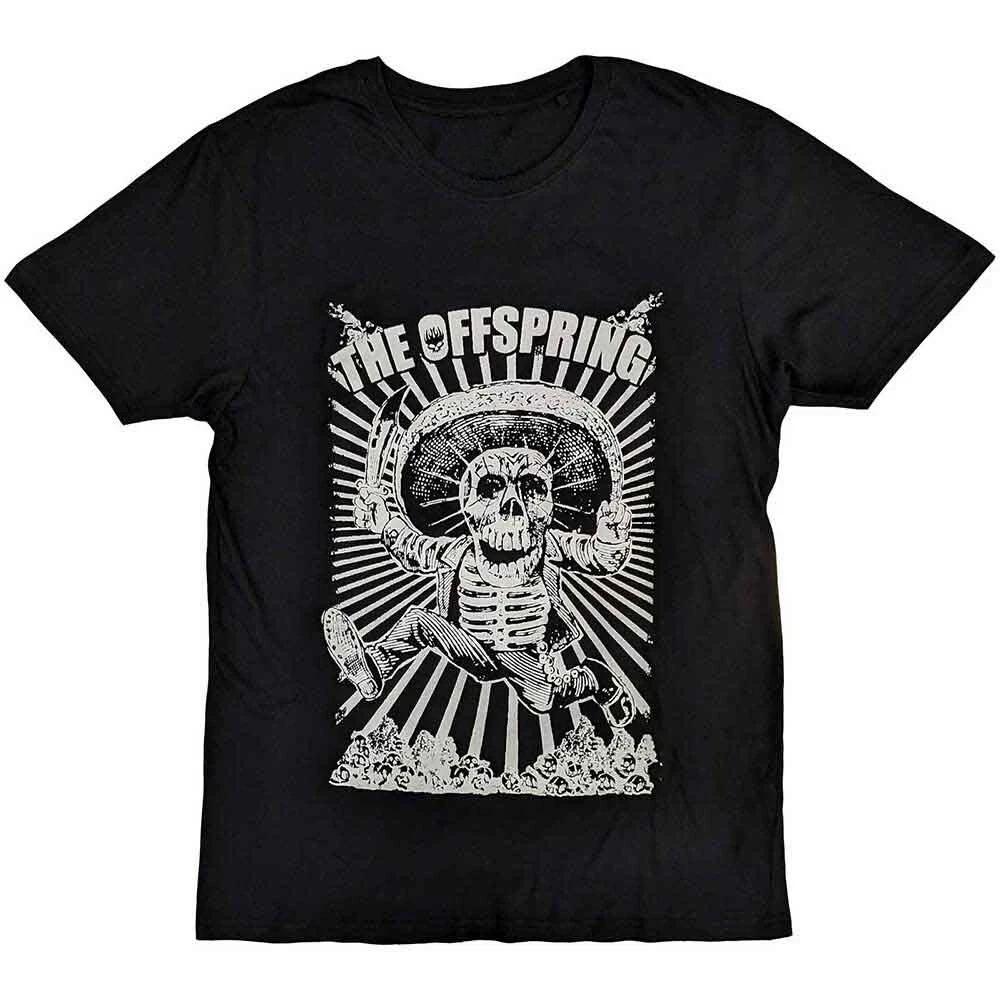 The Offspring Jumping Skeleton Graphics Cotton Unisex Shirt Summer Fashion Unisexs Womens Y2k Short Sleeve Oneck Tshirt Fan Gift