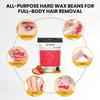 Bolusso Pink Wax Pearls 100g – Strip-Free Hair Removal Wax for Face and Body – Precise Hair Removal, Long-Lasting Soft Skin
