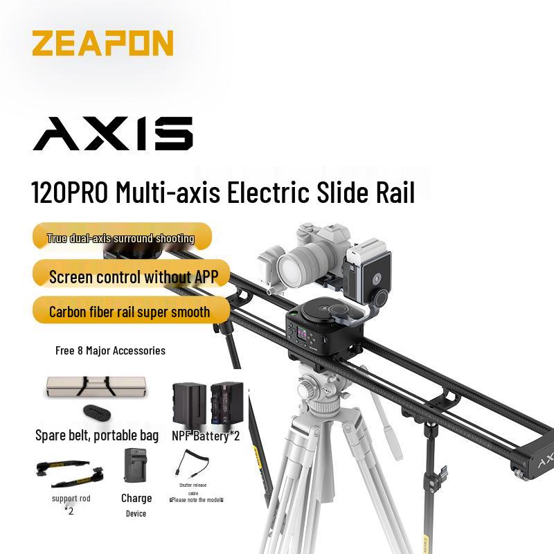 ZEAPON AXIS Series Electric Three-Axis Slider for DSLR Video, Photography, Live Streaming, and Time-Lapse.