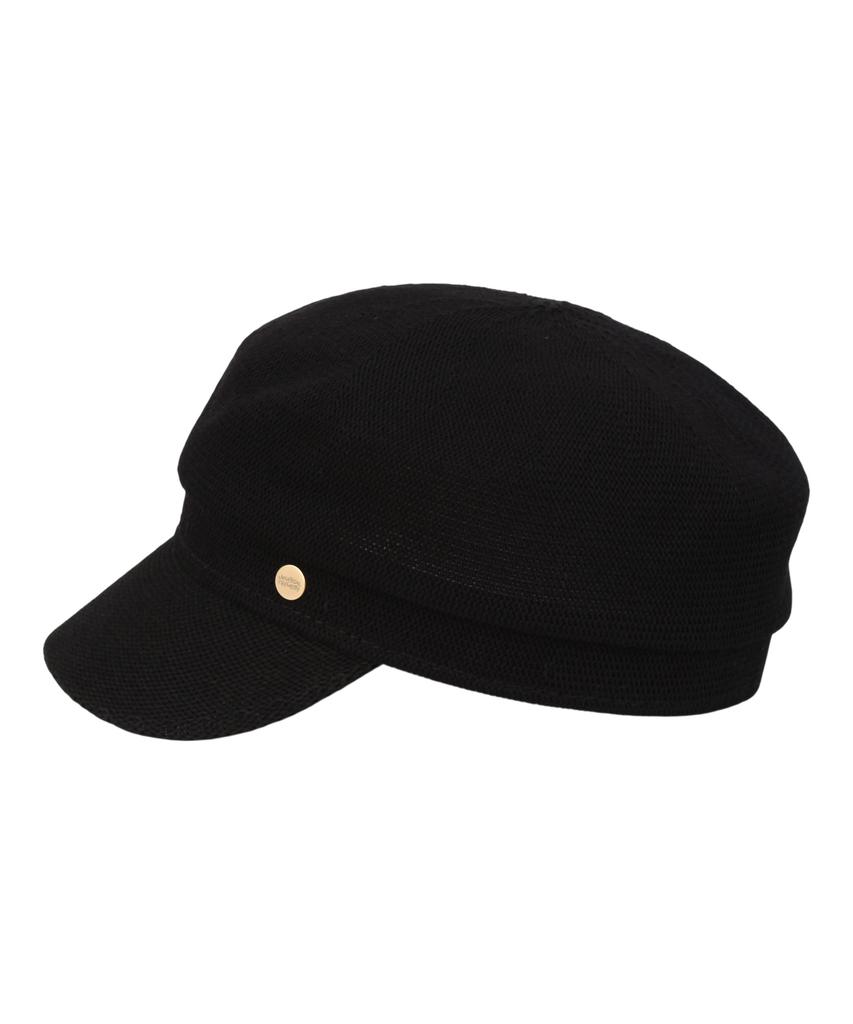 Yunibeosyeolkemiseuteuli Paper Logo Black Marine Cap