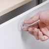 Round Punch-Free Sliding Handle: Self-Adhesive for Wardrobes, Cabinets, Drawers, and Glass Doors