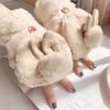 Short Plush Fingerless Glove Thick Warm Gloves Daily Flip Half Finger Gloves  Winter