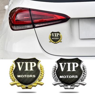 Auto Metall Auto Logo VIP Kohlefaser Weizenähre 3D Dreidimensional Personalisiert Karosserie Fenster Seite Aufkleber Geändert Dekorativ Autoaufkleber