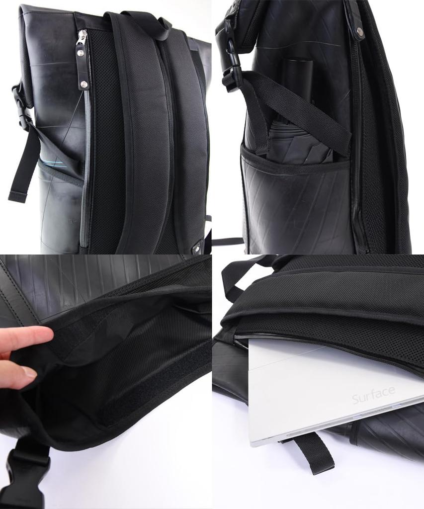 Designer Waterproof Large Capacity Business Made in Japan [SEAL] Backpack, Men's Backpack, Motorcycle/Outdoor, PS-046BW