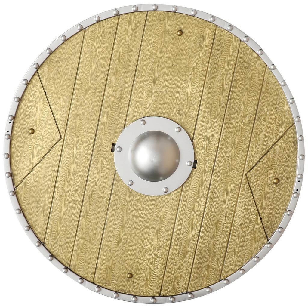 1Pc Medieval Retro Vintage Roman Hero Warrior Ancient Prop Viking Shield for Halloween Stage Performance Cosplay Role Play and Photography