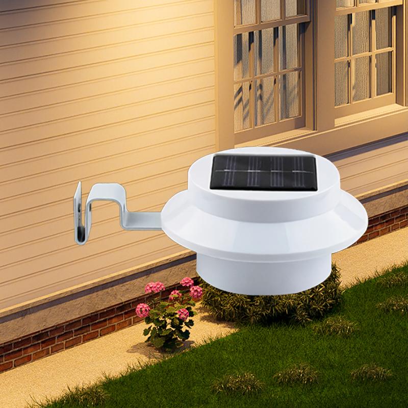 1-6 Pack Solar Lights,Porch Lamp,Wall Lights,Gutter Lights,High-Brightness LED,Auto-Charge,Waterproof,Porch,Path,Fence,Outdoor