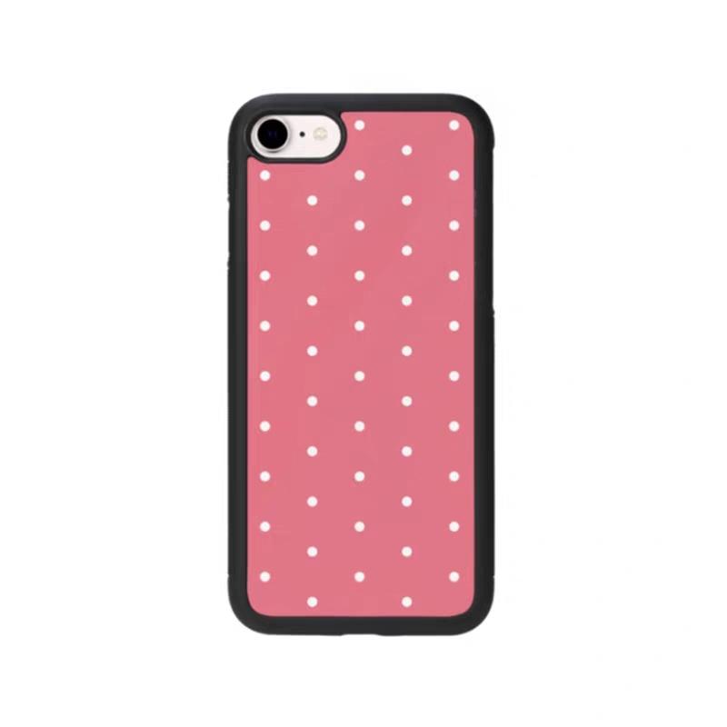Korean Polka Dot Black Minimalist Phone Case for iPhone 17 16 Promax Cute 17 Pro  Anti Drop Case 17Air Creative Protective Cover iPhone 17 ProMax