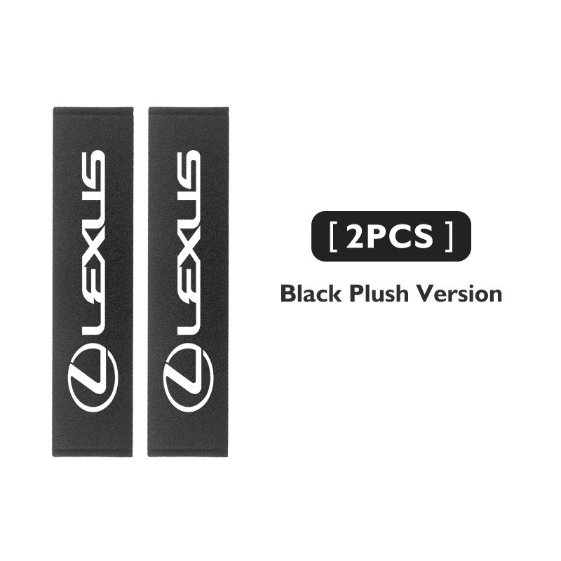 For Lexus 1/2pcs Ice Silk Car Styling Emblem Leather Seat Belt Cover Accessories CT ES GS NX IS250 CT200h IS300h ES300h ERX400h FX6