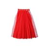 Originales Deporte Chifón Falda Casual Larga Mujer faldas Roja DW3889