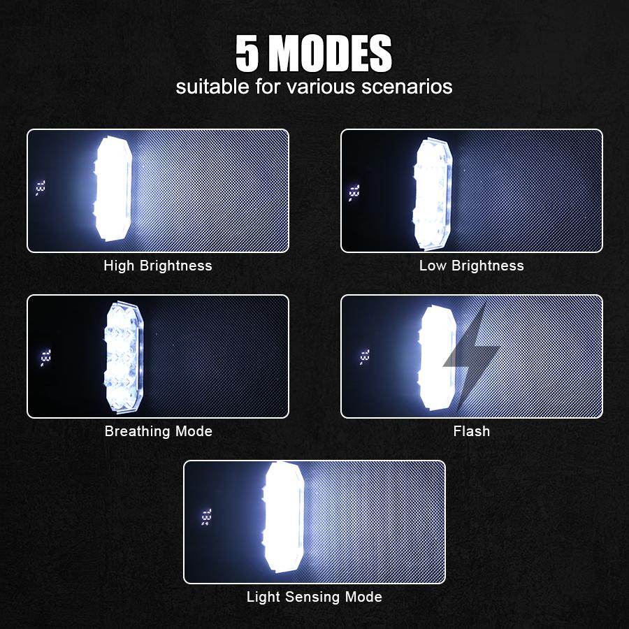 Cycling Bicycle Front Rear Light Bike Type C Rechargeable Headlight Light MTB Waterproof 12 LED Lantern Bicycle Accessories