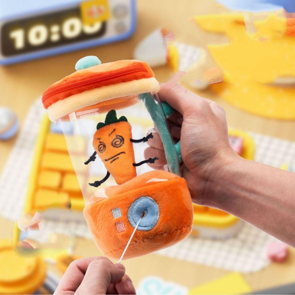 Rope Rotation Plush Carrot Juicer Toy Avocado Plush Strawberry Doll Stuffed Lemon Doll  Kids Toy