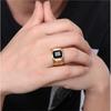 Colorful Gemstone Dragon Totem Men's Fashion Bracelet Ring