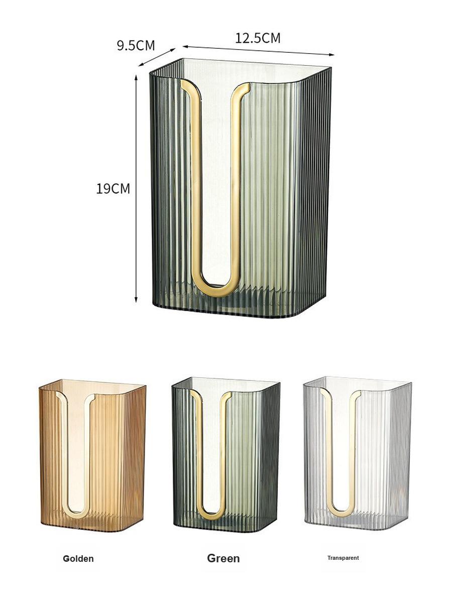 

Luxury Tissue Box Holder Bathroom Wall Mounted Tissue Dispenser Concealed Fix Tissue Box for Toilet Kitchen Living Room 130*90*190mm білий