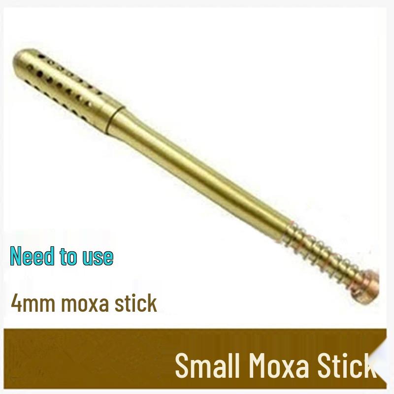 4mm Copper Mesh Moxibustion Stick with Massage Roller for Home Use