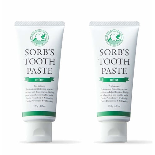 SORB'S Toothpaste Mint, 120g X 2 Bottles