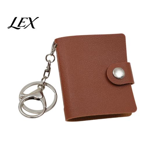 Schlüsselanhänger Fotohalter Mini-Lederalbum mit Karabinerverschluss, PU-Material, Ideal zur Aufbewahrung von Kompakt-Organizer-Ausweisfotos, Polaroids & Sammlerstücken