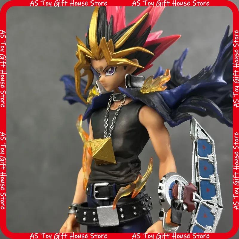 Yugi Muto Anime Figure 28Cm Pvc Collectible Model Statue Dual Headed Duel Monster Home Decoration Gift For Adult Collectors