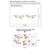 Heimdeko-Zubehör Florale Blumen Ranke Wandaufkleber Schlafzimmer Wohnzimmer Sockelleiste Abnehmbare Tapete Selbstklebende Aufkleber