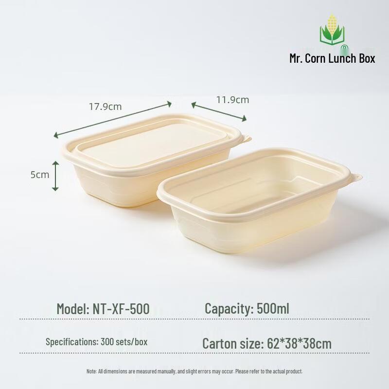 Eco-Friendly Degradable Corn Starch Meal Box
